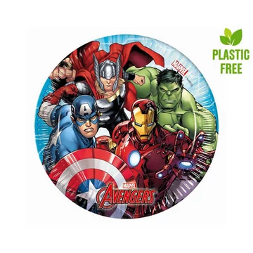 Bosszúállók party papírtányér 20cm 8db-os kiszerelésben
