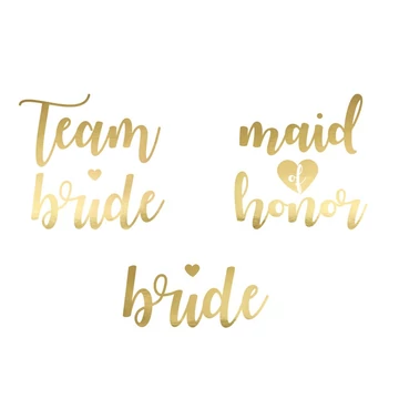 Party aranyszínű tetoválás lánybúcsúra 13db-os kiszerelésben