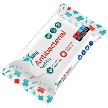 Silky antibakteriális nedves kendő 25db