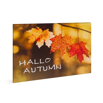 LED-es őszi falikép 40x30cm 58502