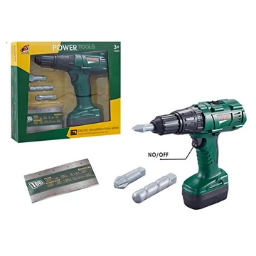 Elektronikus csavarbehajtó játékszett fúrószárral