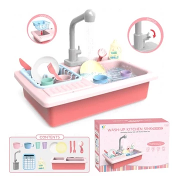 Elektronikus mosogató játékszett kiegészítőkkel