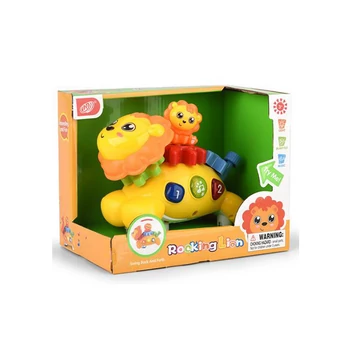 Ringató oroszlán bébijáték fény és hang effektekkel