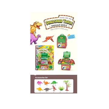 Hordozható dinós játszóasztal