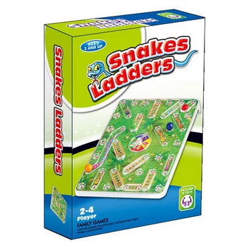 Kígyók és létrák golyópálya társasjáték