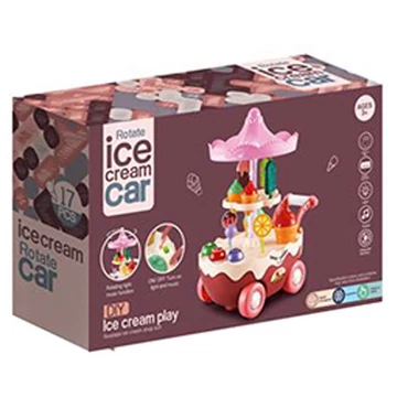 Gurulós jégkrém bár játék szett fénnyel és hanggal