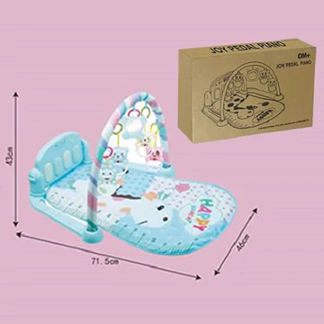 Boldog zsiráf kék játszószönyeg fénnyel és hanggal