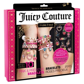 Make It Real: Juicy Couture pink és csillogó ékszerkészítő szett