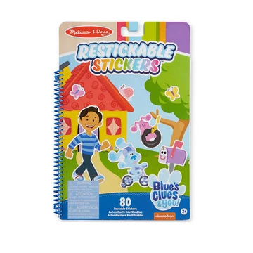 Melissa & Doug: Azúrkék újrahasználható matricás füzet