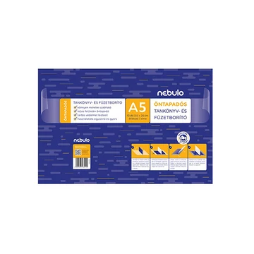 Nebulo: Füzetborító A/5-ös 10db-os öntapadós sima