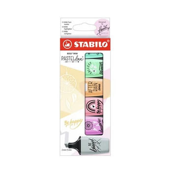 Stabilo: Boss Mini Pastellove szövegkiemelő szett 6db-os