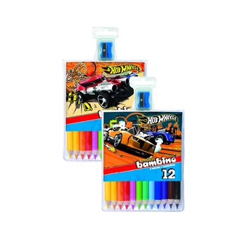 Hot Wheels színes ceruza szett 12db-os