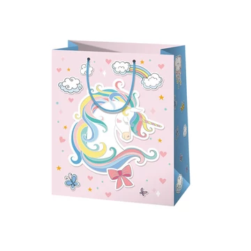 Unikornis mintás óriás méretű ajándéktáska 33x15x44,5cm