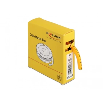 Delock 500 db. sárga kábeljelző doboz No. 9