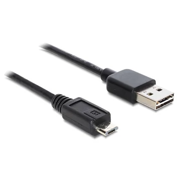 Delock EASY-USB 2.0 -A apa > USB 2.0 micro-B apa kábel, 1 m