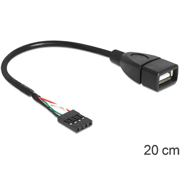 Delock USB 2.0 A típus, anya - pin fejes kábel