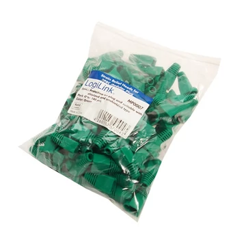 LogiLink Törés gátló 8P8C moduláris csatlakozókhoz 100db, zöld