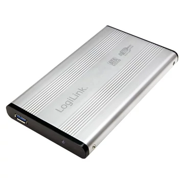 LogiLink Szuper gyors USB 3.0 alumínium HDD ház, 2,5" SATA HDD-hez, ezüst