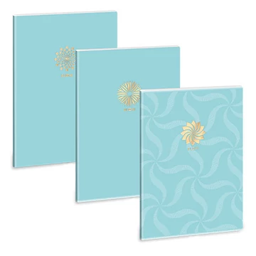Ars Una: Soft Touch Turquoise Spring extra kapcsos ponthálós füzet A/4