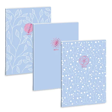 Ars Una: Soft Touch Skyblue Spring extra kapcsos vonalas füzet A/4