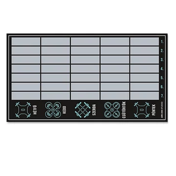 Ars Una: Drone Racer kétoldalas órarend, egylapos