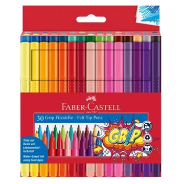 Faber-Castell: Grip 30db-os színes filctoll szett