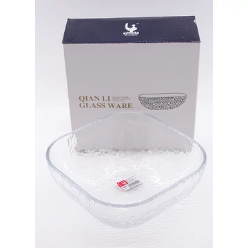 Négyzet alakú üvegtál 16x16x7cm 72337