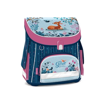 Ars Una: My Secret Garden mágneszáras iskolatáska, hátizsák 33x41x24cm