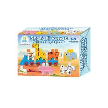 Szafari vonat építőjáték