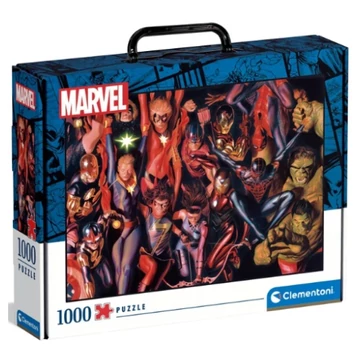 Marvel szuperhősök 1000db-os puzzle bőrönd tárolódobozban - Clementoni