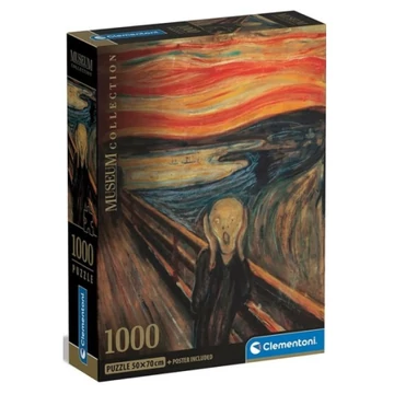 Munch: A sikoly Museum Collection 1000db-os puzzle poszterrel - Clementoni