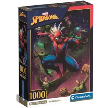 Pókember és félelmetes ellenségei 1000db-os puzzle poszterrel - Clementoni
