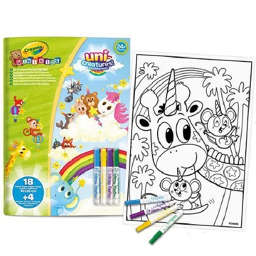 Crayola: Mini Kids maxi kifestő és filctoll készlet - Állatkornis