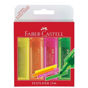 Faber-Castell: Újratölthető szövegkiemelő 1546 4db-os készlet