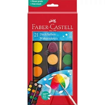 Faber-Castell: Vízfesték 21db-os szett 30mm-es korongokkal