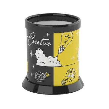 ICO: Henger alakú írószertartó Creative felirattal és mintával