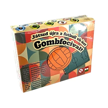 Játszd újra a futball vb-ket gombfocival! társasjáték szett