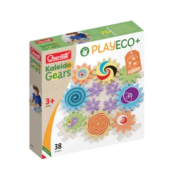 Quercetti: Play Eco Kaleido fogaskerekek játékszett 38db-os