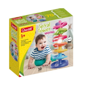 Quercetti: Spirál Torony bébi golyópálya világító golyóval