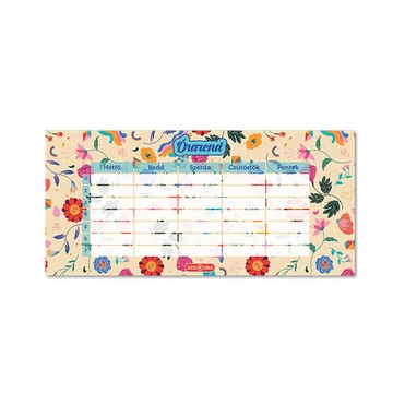 Ars Una: Flower Power egylapos, kétoldalas órarend