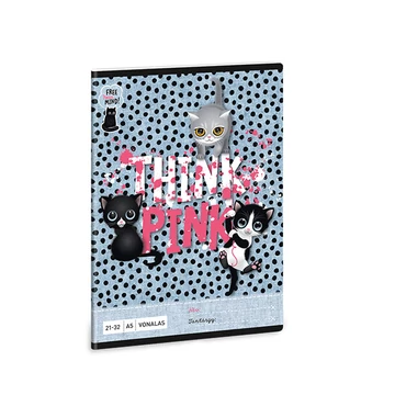 Ars Una: Think Pink vonalas füzet A/5 21-32