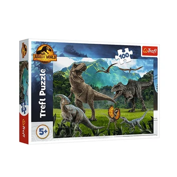 Jurassic World: A Jurassic Park dinoszauruszai 100db-os puzzle - Trefl