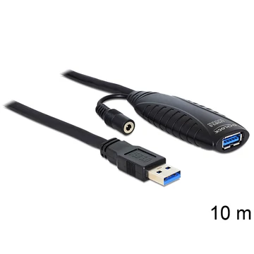Delock USB 3.0 aktív hosszabbító kábel, 10 m