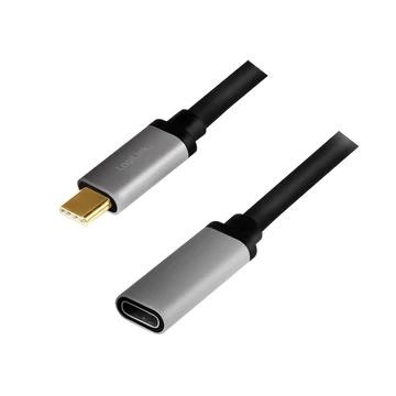 Logilink USB 3.2 Gen2 Type-C kábel, C/M C/F, 4K, alu, 0,5 m
