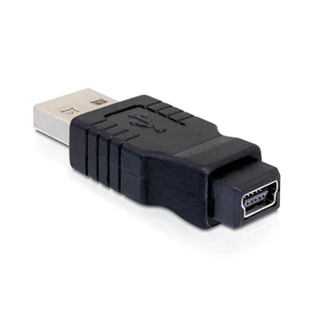 Delock Adapter nemváltó mini USB-B 5-tűs anya  USB-A apa