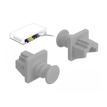Delock Porvédő az RJ45 hüvely, 10 darab szürke