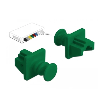 Delock Porvédő az RJ45 hüvely, 10 darab zöld