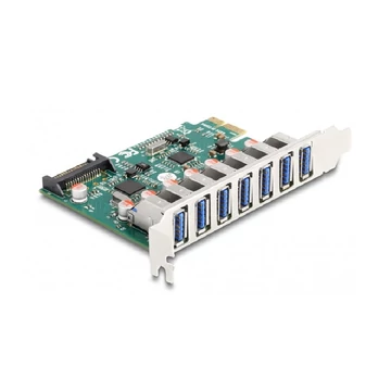 Delock PCI Express x1 Kártya -7 x külső USB 5 Gbps A-típusú anya