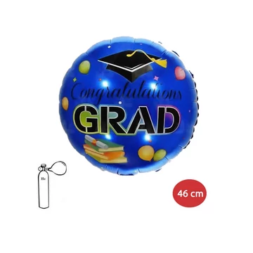 Ballagási fólialufi 46 cm kék