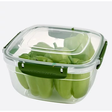 Szögletes patentzáras ételtároló 3750ml DÜ349